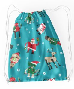 Sleek premium drawstring bag in durable fabric, featuring a minimalist design with reinforced corners for daily use.