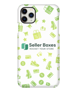 Stylish custom phone case with vibrant all-over print design, offering unique protection and personalization.