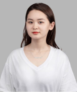 Sleek custom name necklace in polished silver, elegantly displaying personalized script for a unique touch.